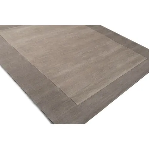 Lombard Rug - Elephant Gray - Handcrafted - Gray