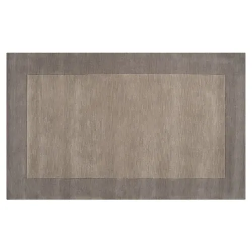 Lombard Rug - Elephant Gray - Handcrafted - Gray