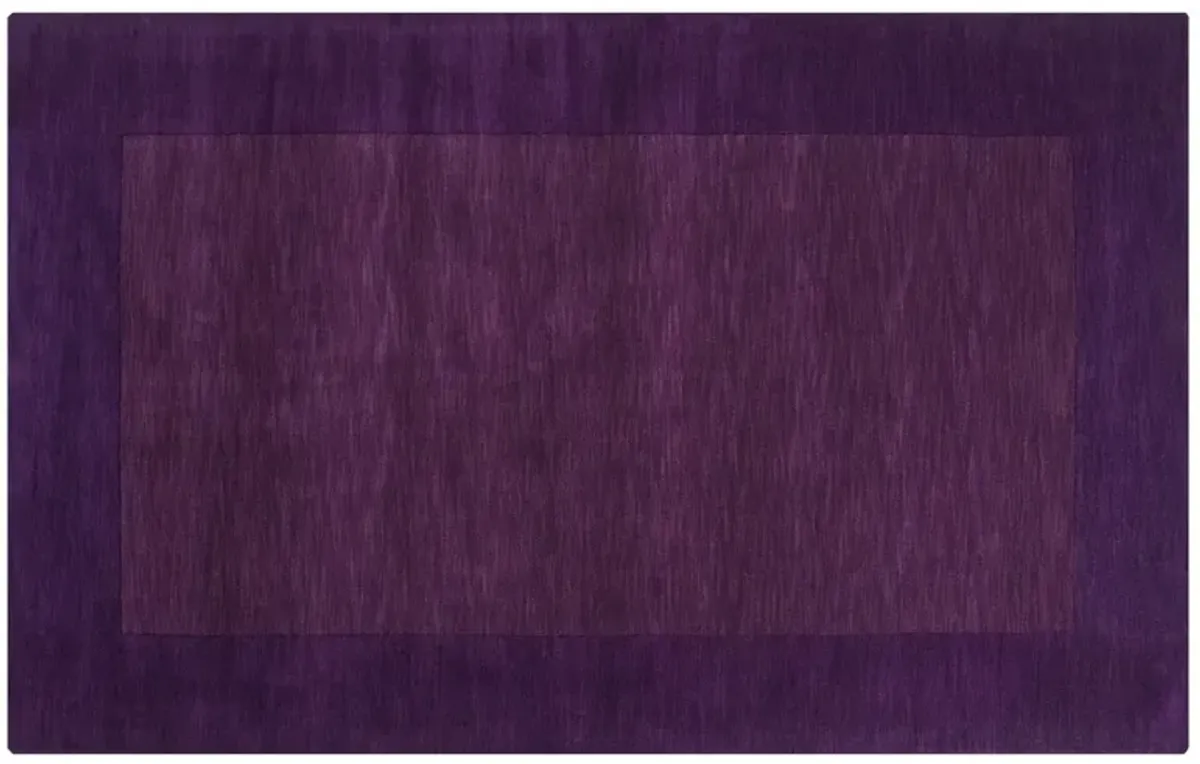 Lombard Rug - Dark Plum - Handcrafted - Purple - Purple