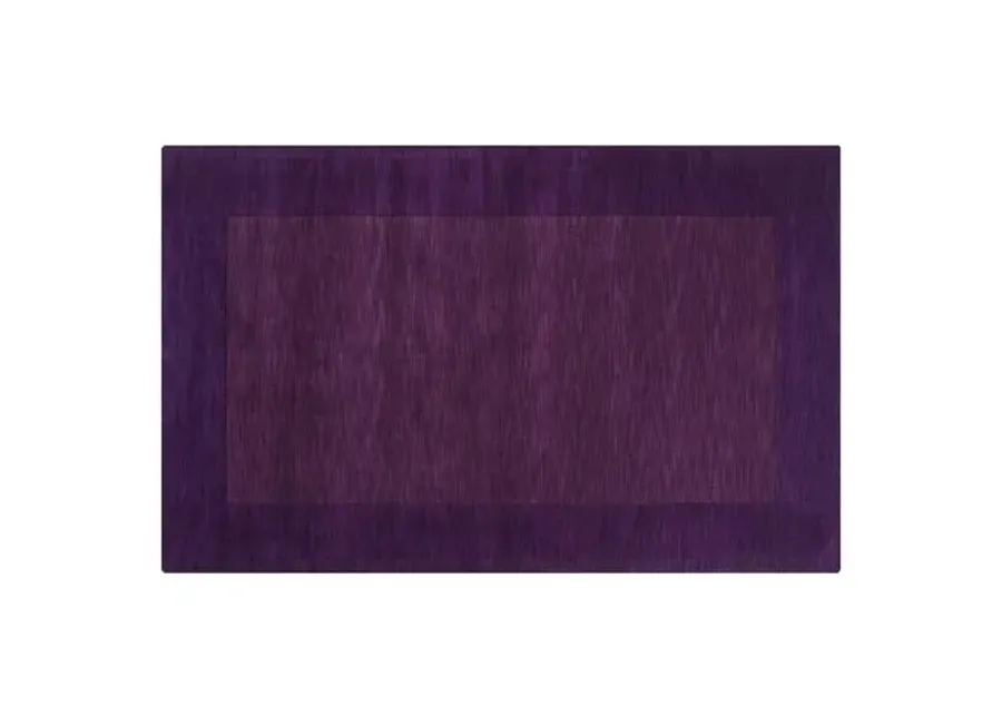 Lombard Rug - Dark Plum - Handcrafted - Purple - Purple