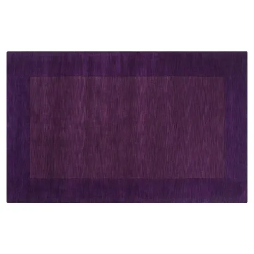 Lombard Rug - Dark Plum - Handcrafted - Purple - Purple