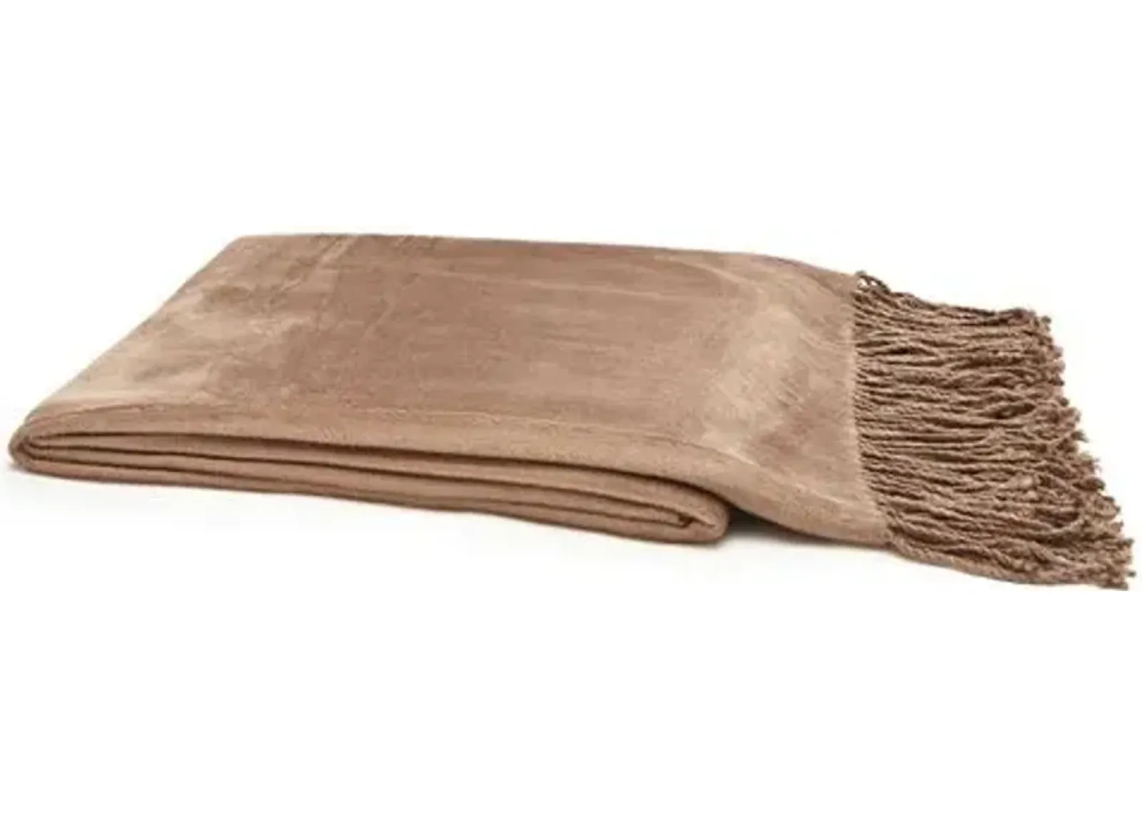 Vibrant Bamboo Throw - Sand - Beige