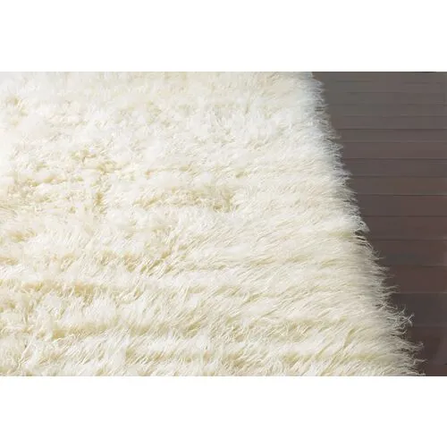 Flokati Shag Rug - Natural - Ivory - Ivory