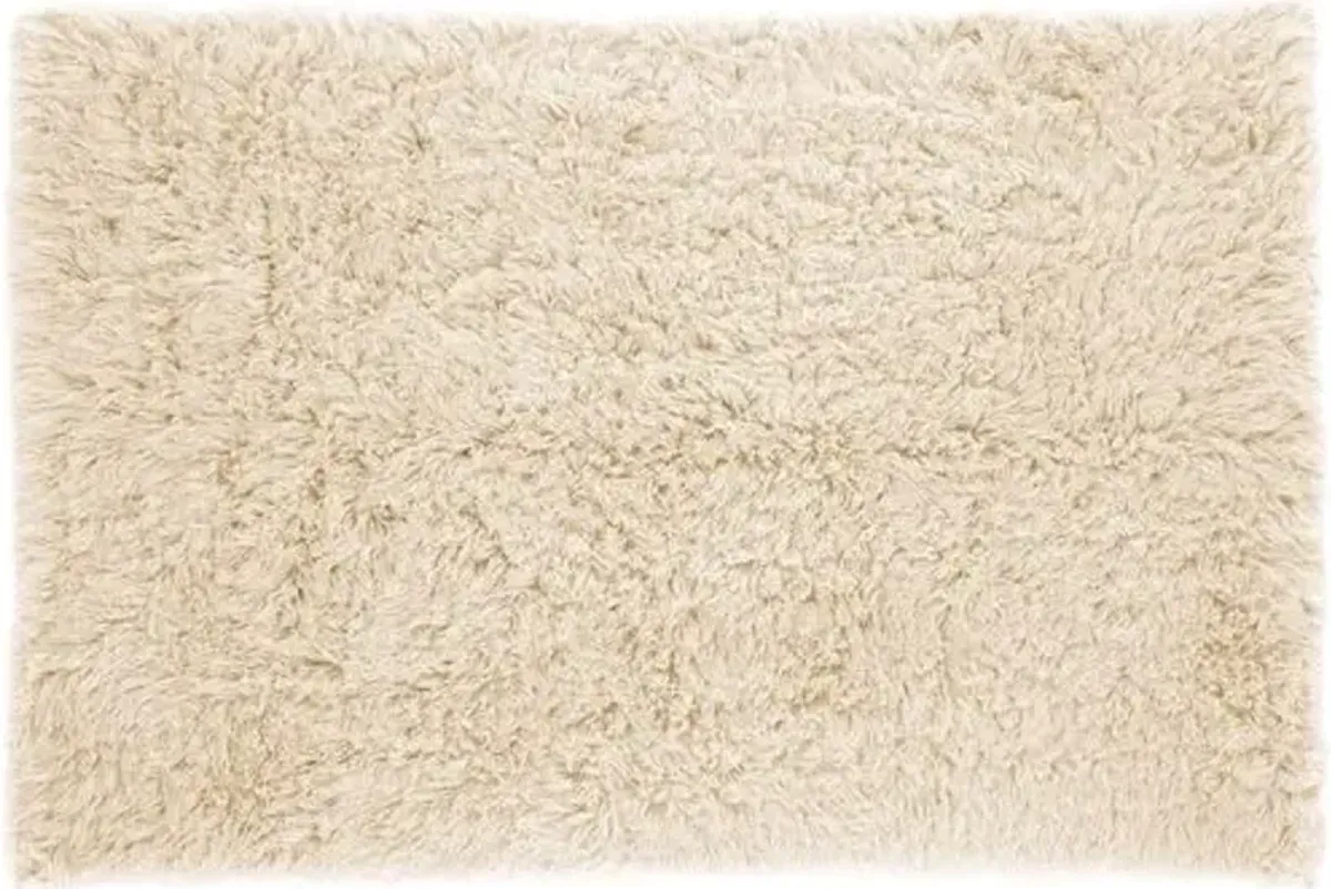 Flokati Shag Rug - Natural - Ivory - Ivory