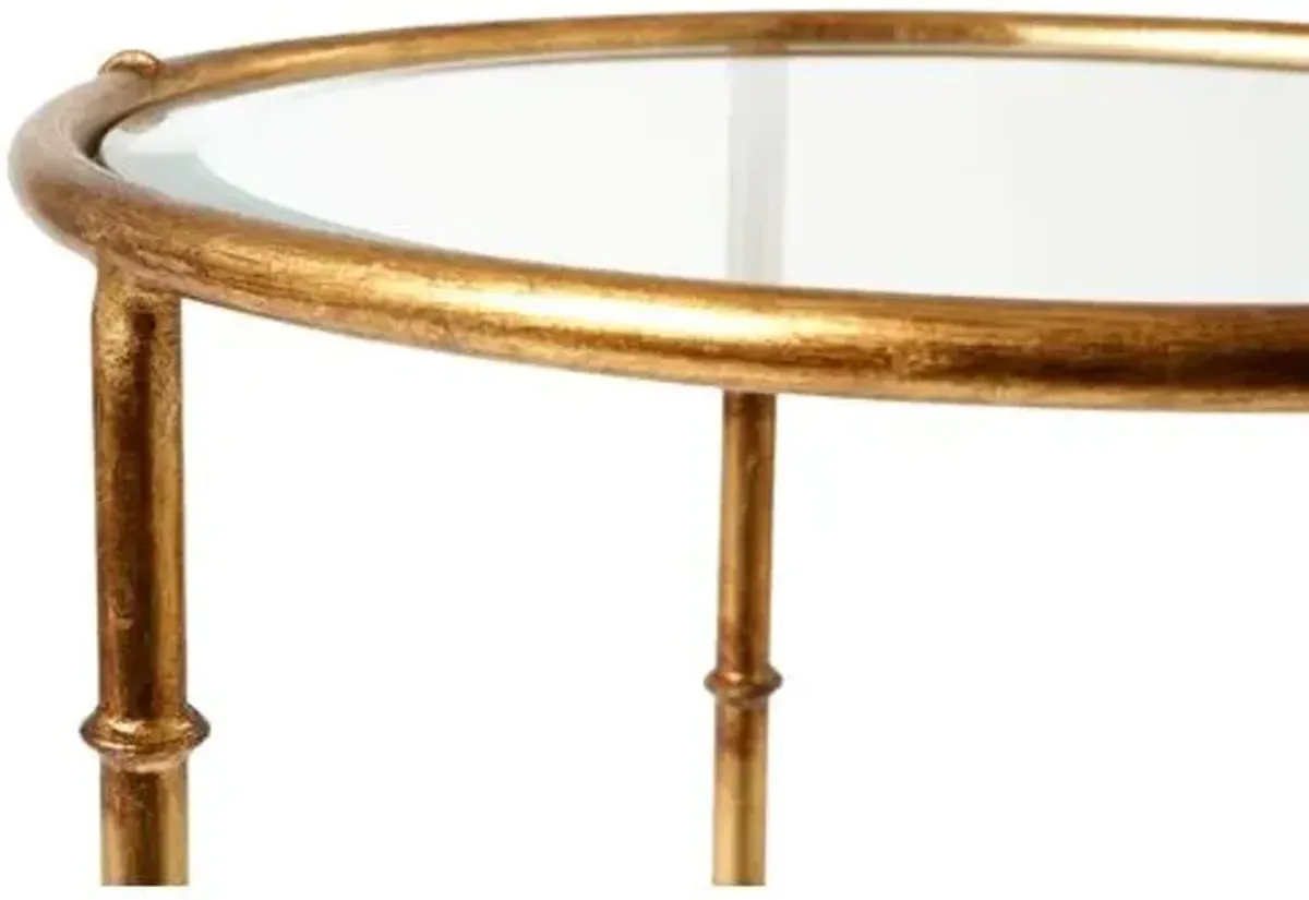 Jefferson Side Table - Gold