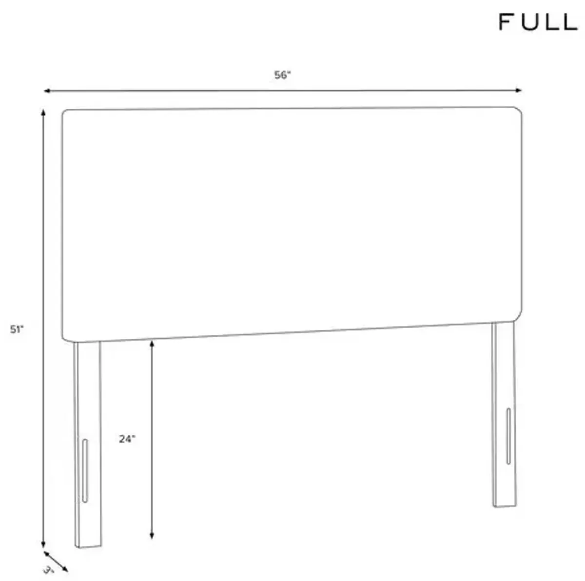 Collins Headboard - Handcrafted - White