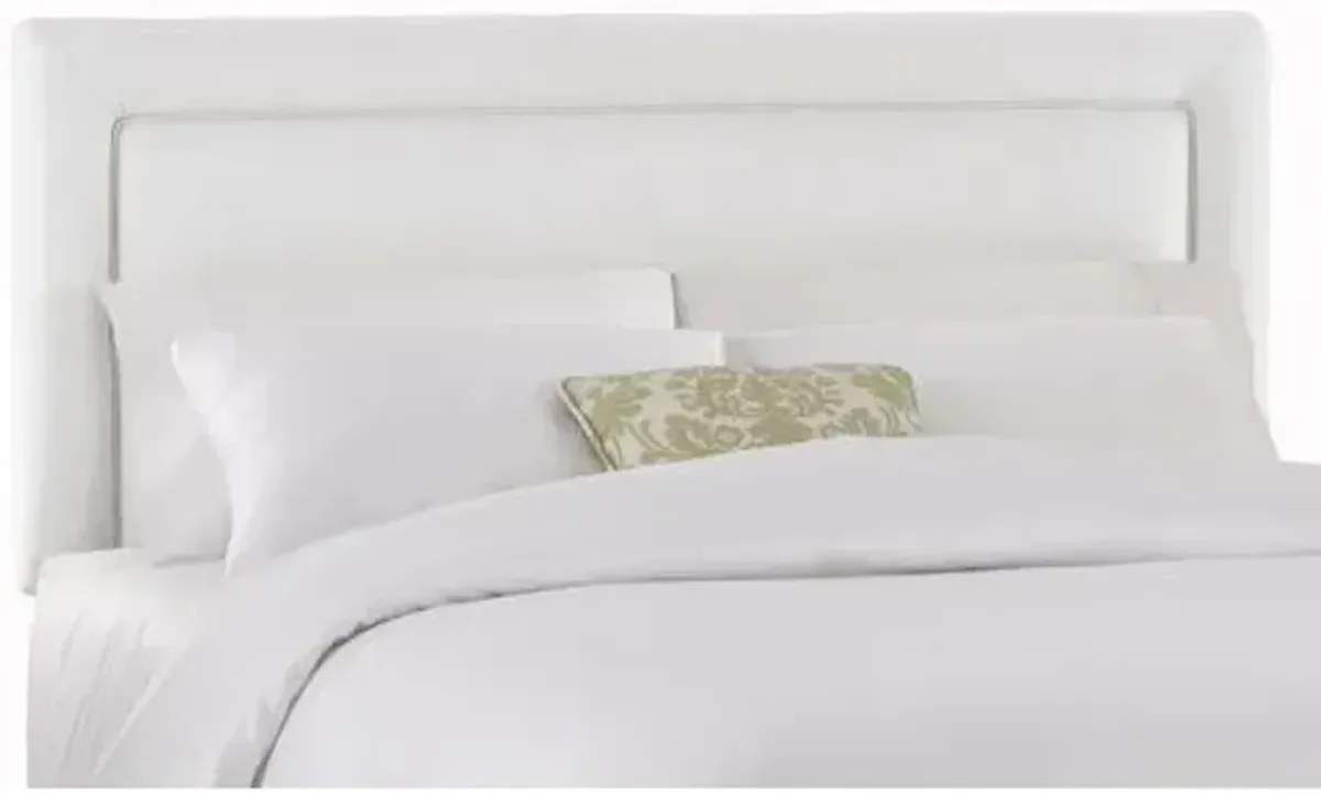 Collins Headboard - Handcrafted - White