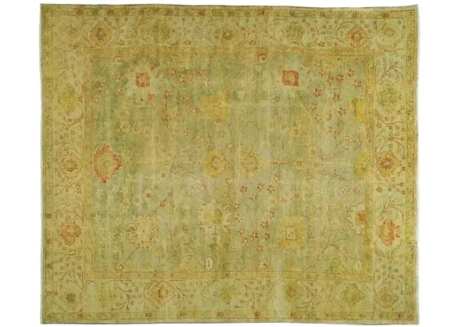 Lucia Oushak Rug - Green - Green