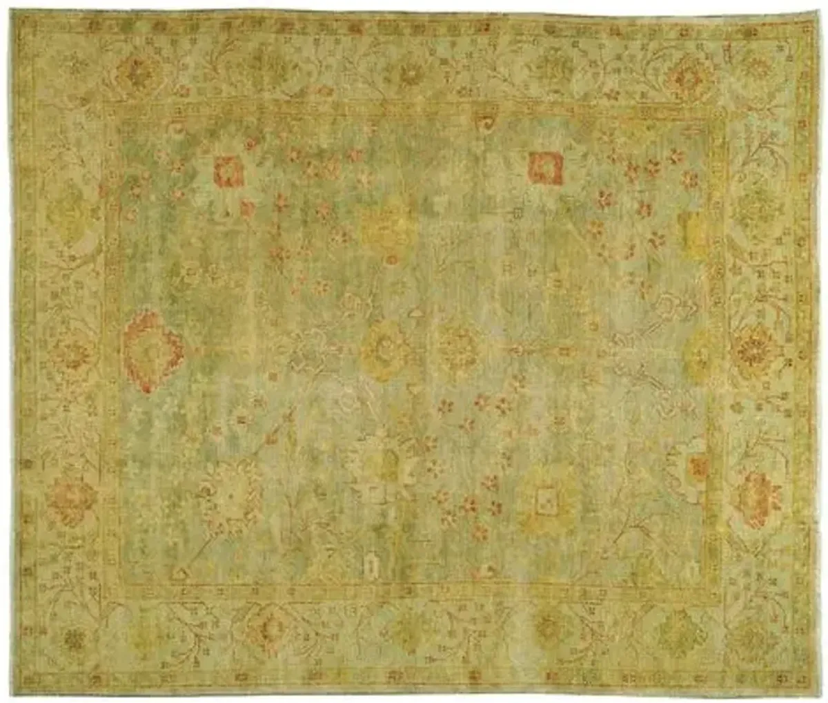 Lucia Oushak Rug - Green - Green