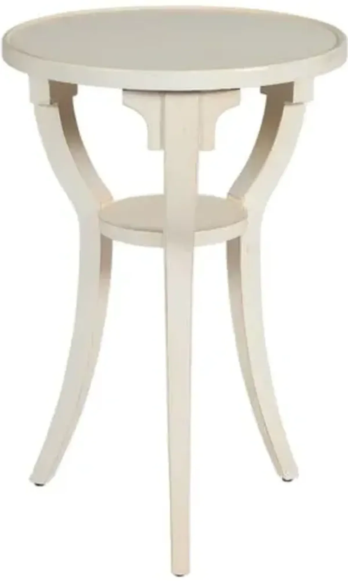 Carlton Round Side Table - White