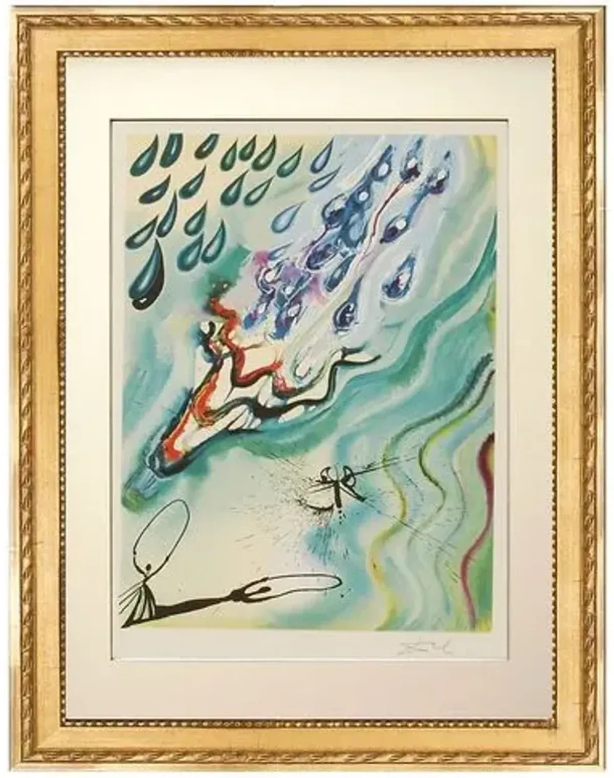 Painting - Salvador Dali - The Pool of Tears - Munn Works - Blue