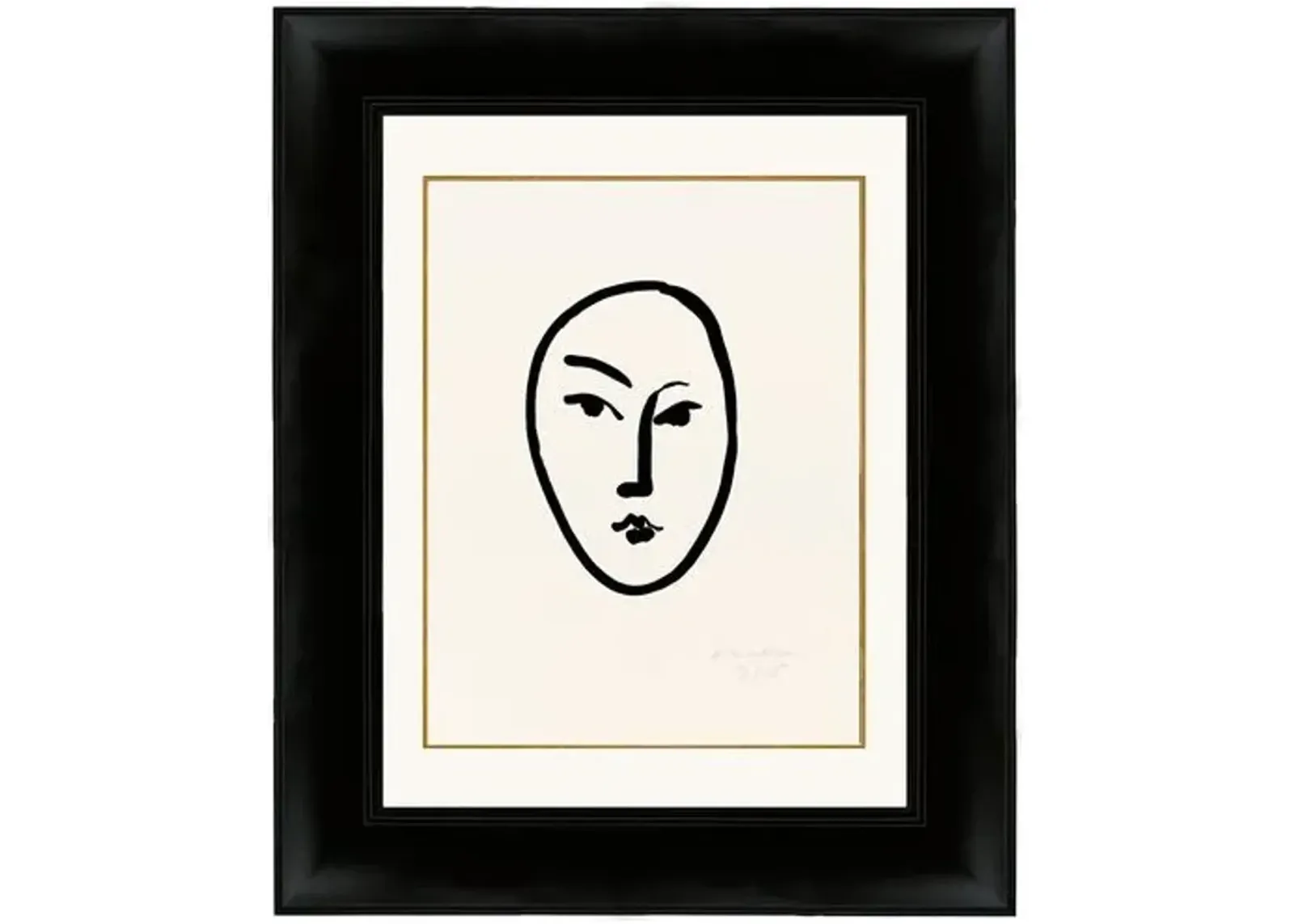 Henri Matisse - Large Mask - Munn Works - Black