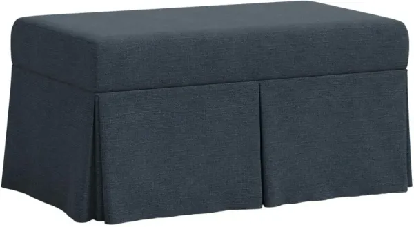 Hayworth Skirted Storage Bench, Linen