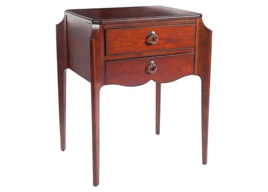 Emily 2-Drawer Nightstand - Cherry