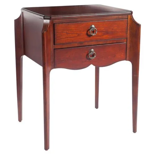 Emily 2-Drawer Nightstand - Cherry