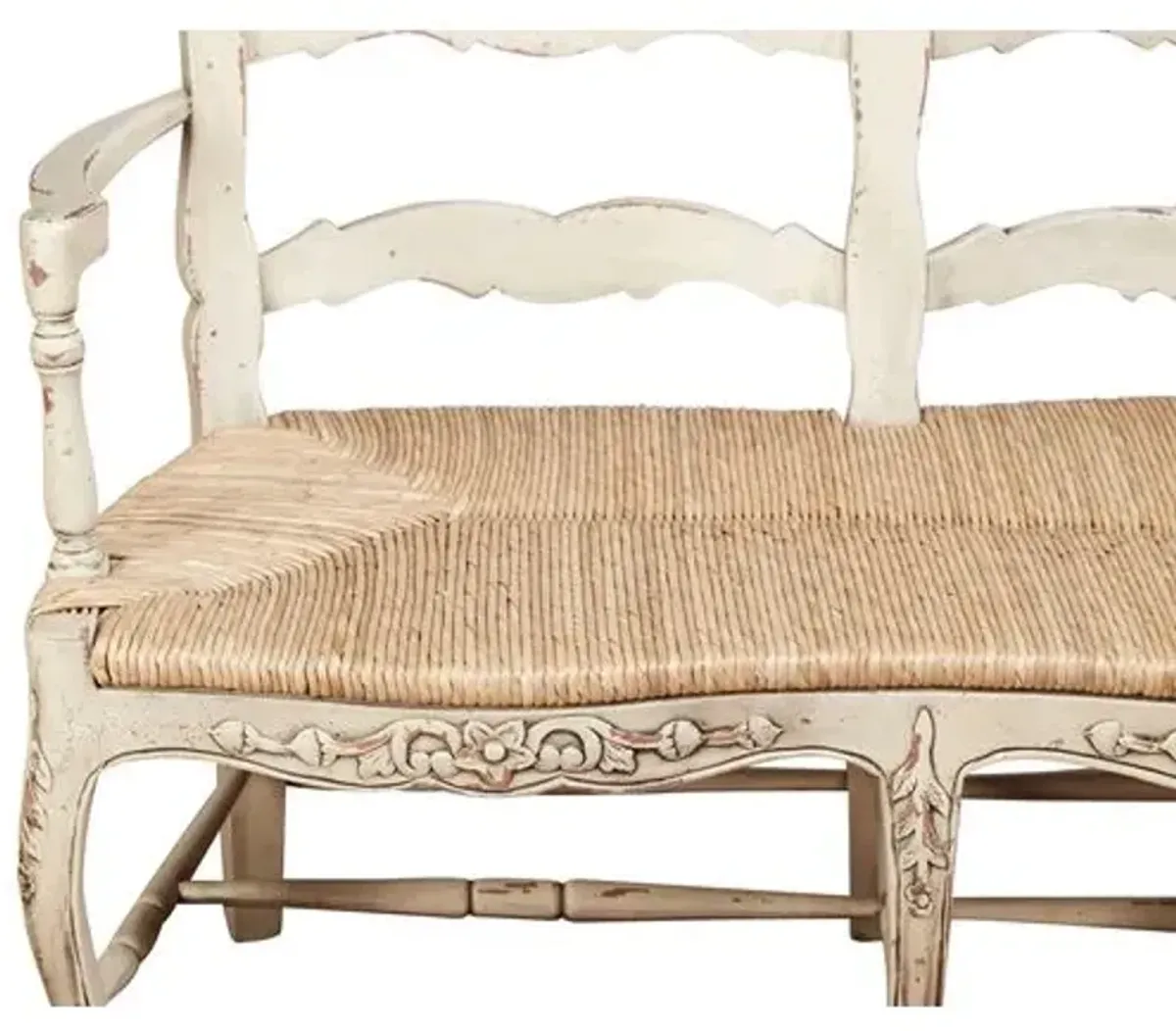 Catherine 2-Seat Bench - Parchment - Handcrafted - Ivory