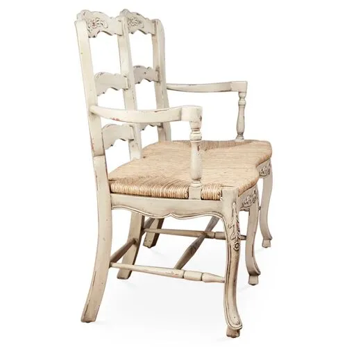 Catherine 2-Seat Bench - Parchment - Handcrafted - Ivory