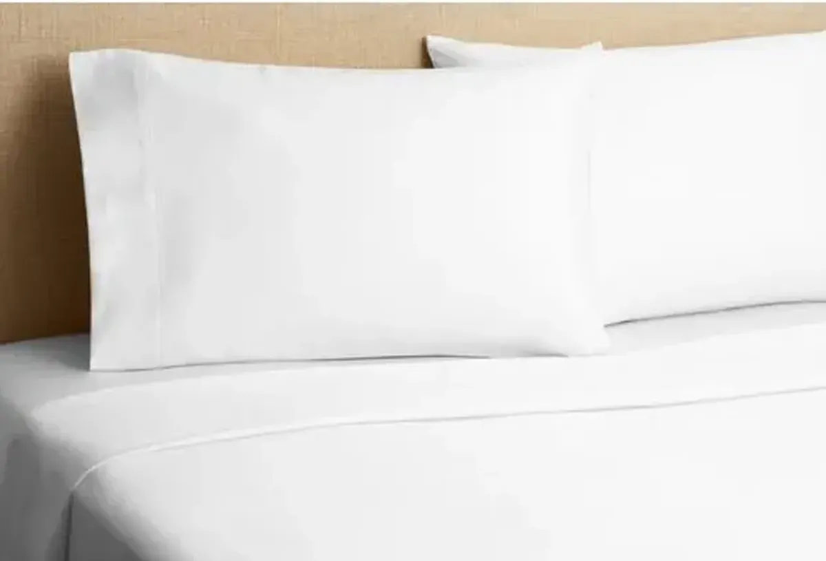 700 TC Sheet Set - White - Belle Epoque, 300 Thread Count, Egyptian Cotton Sateen, Soft and Luxurious