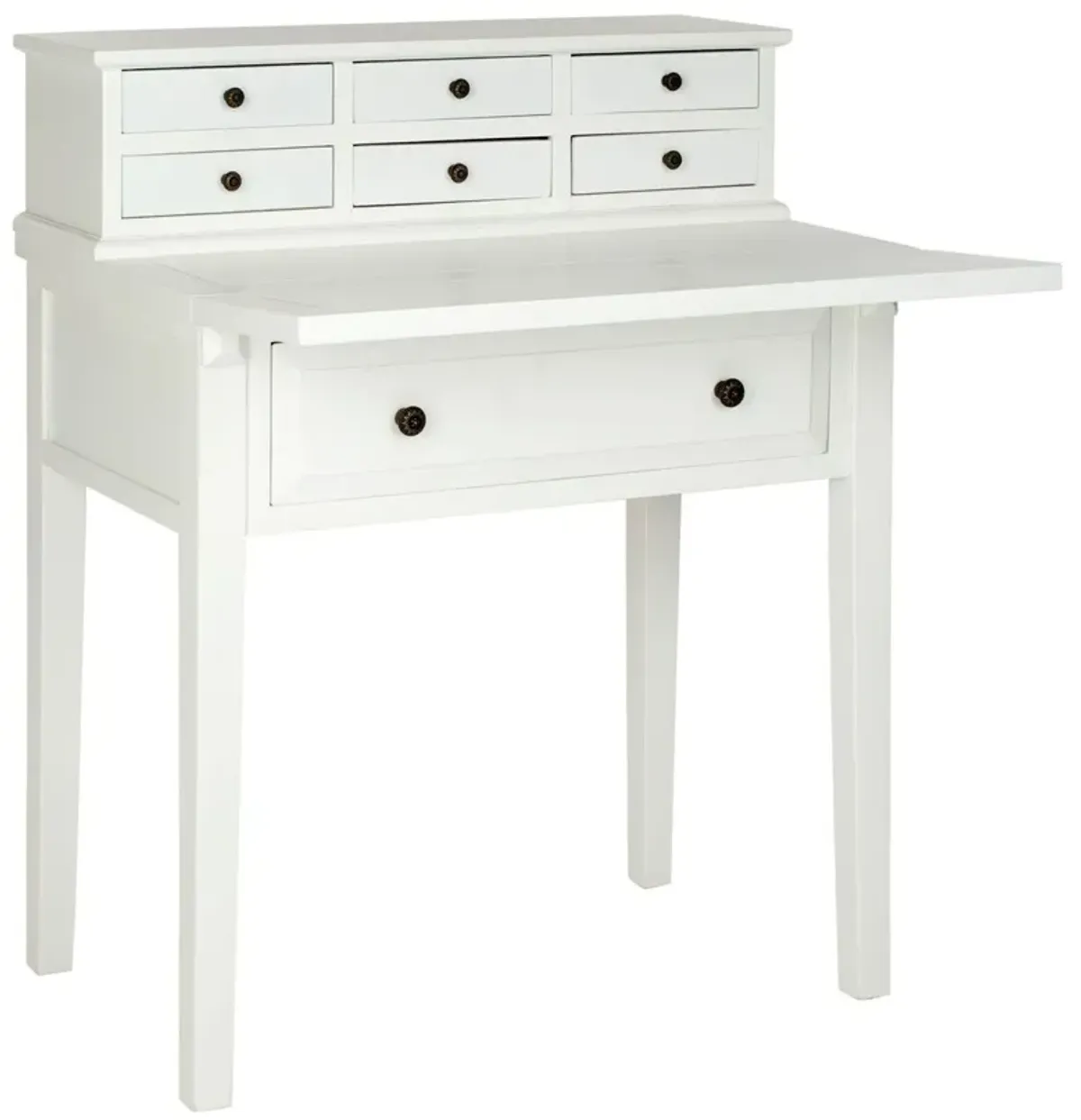 Elgin Fold-Down Desk, White