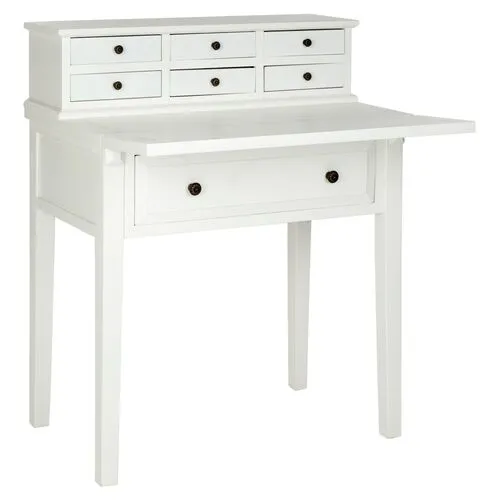 Elgin Fold-Down Desk - White