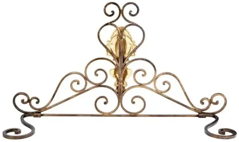 32" Tuscan Fireplace Fender - Gold