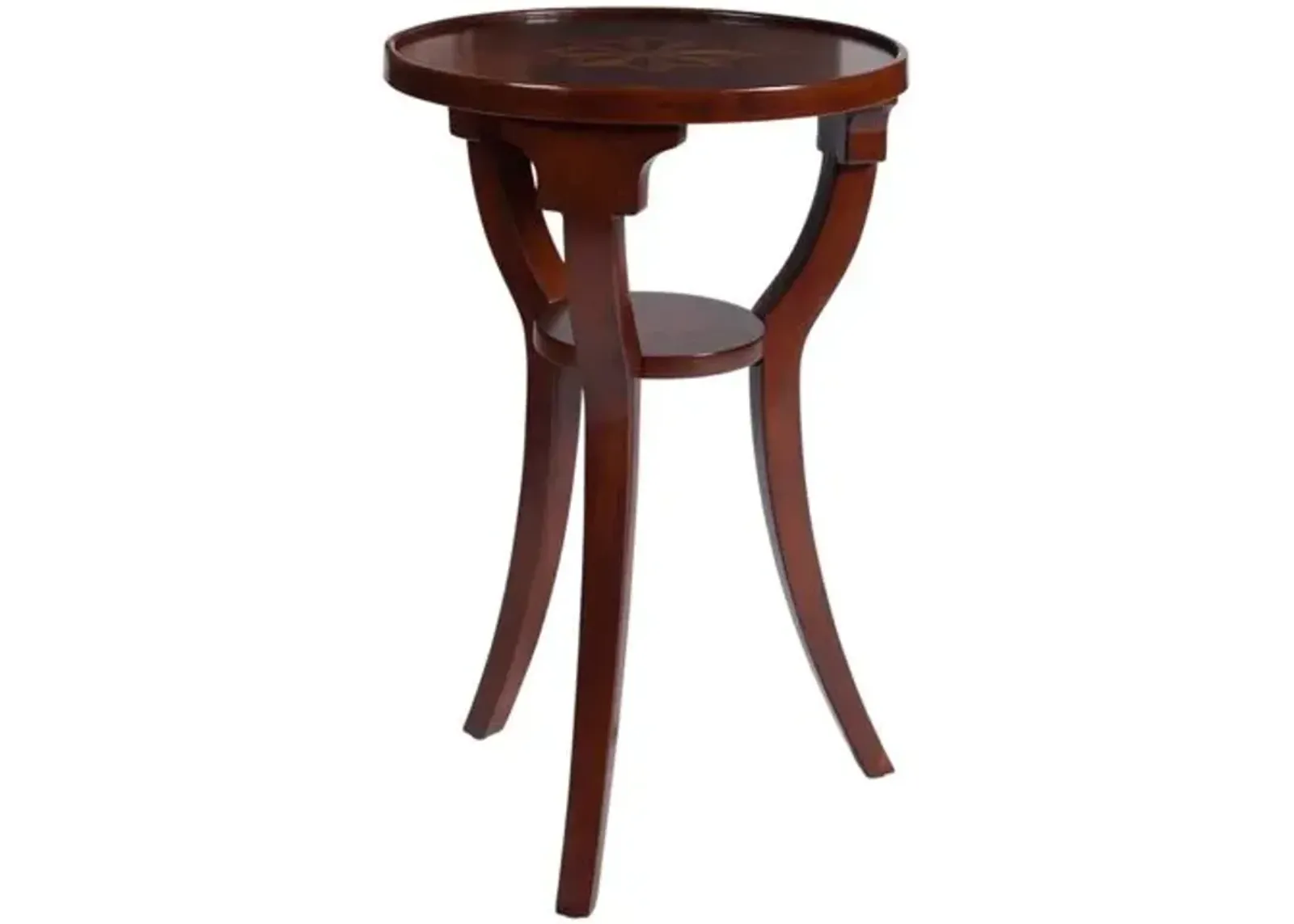 Carlton Round Side Table - Brown