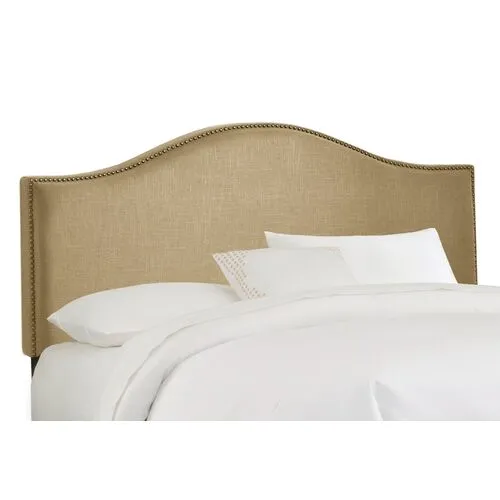 Tallman Linen Headboard - Handcrafted - Beige