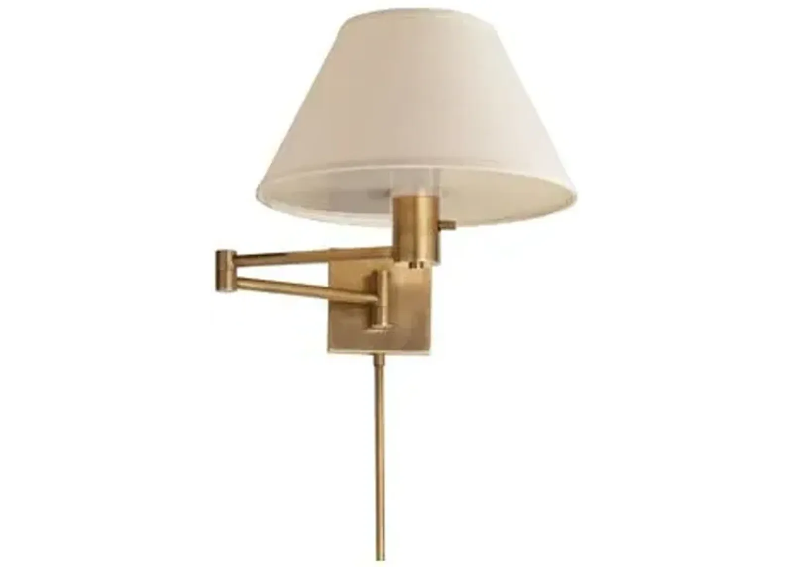 Visual Comfort - Classic Swing-Arm Sconce - Antique Brass - Gold