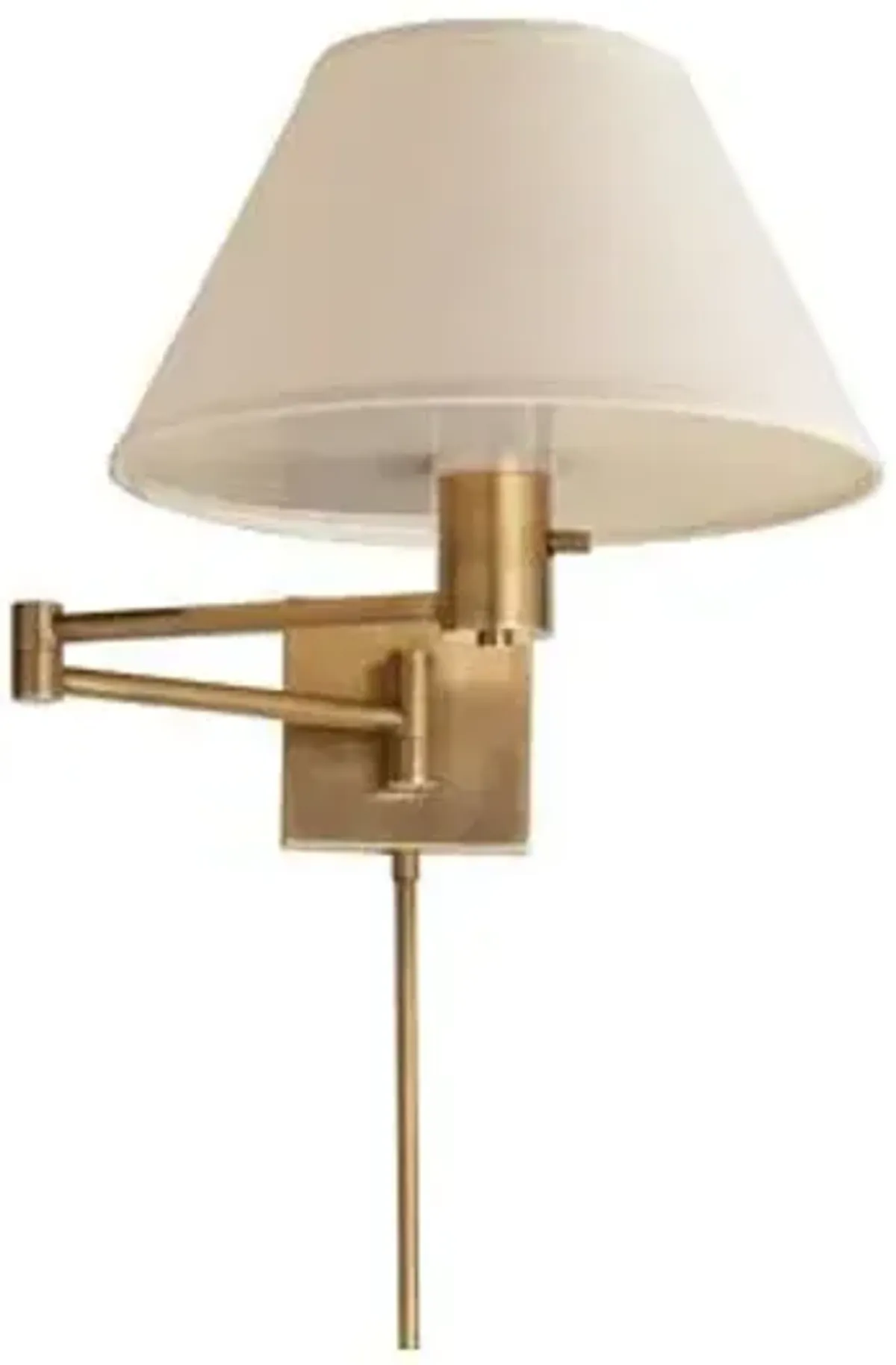 Visual Comfort - Classic Swing-Arm Sconce - Antique Brass - Gold