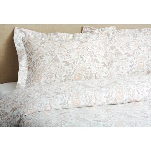 Paisley Mini Duvet Set - Neutral - Belle Epoque - Orange