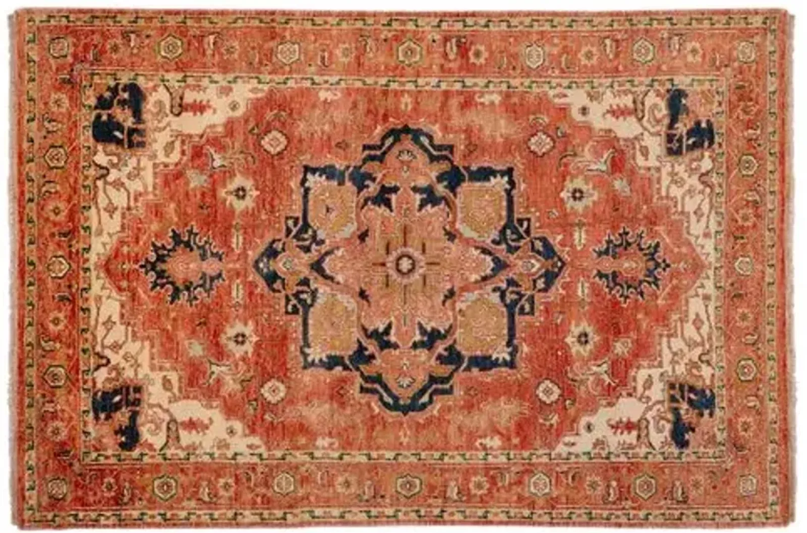 Zeus Rug - Rust/Beige - Orange - Orange