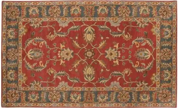 Buckeye Rug - Brick Red/Green - Red