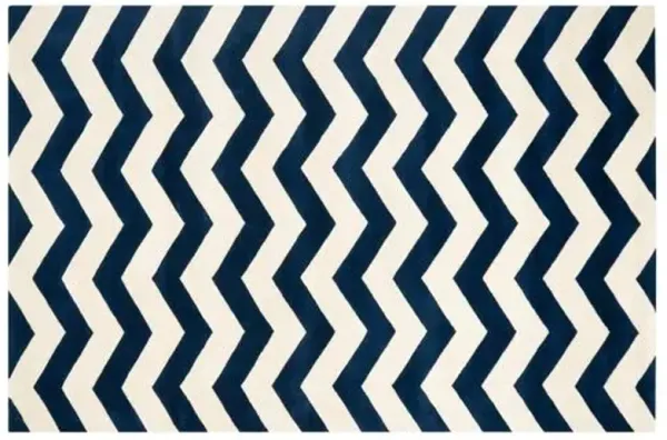 Erwin Rug - Dark Blue/Ivory - Blue