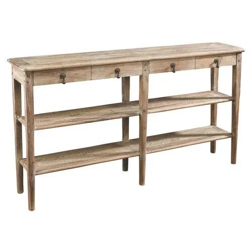 Sarah Console - Natural - Handcrafted - Beige