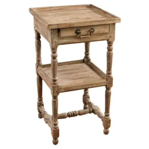 Andrew Nightstand - Weathered Sand - Handcrafted