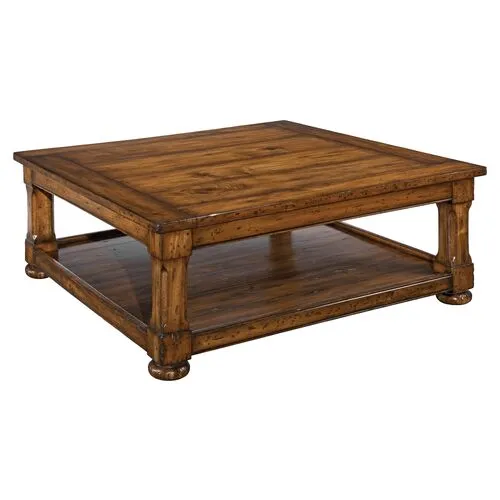 Tudor 48" Coffee Table - Toffee - Brown