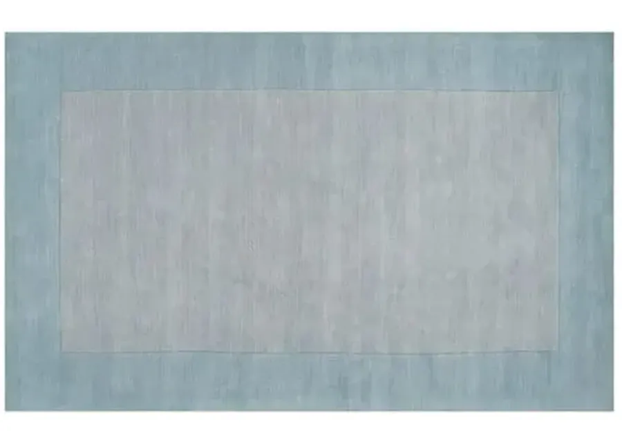 Lombard Rug - Gray/Blue - Handcrafted - Blue