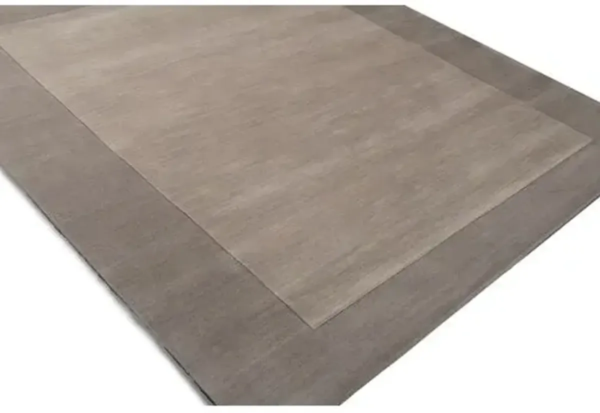 Lombard Rug - Elephant Gray - Handcrafted - Gray