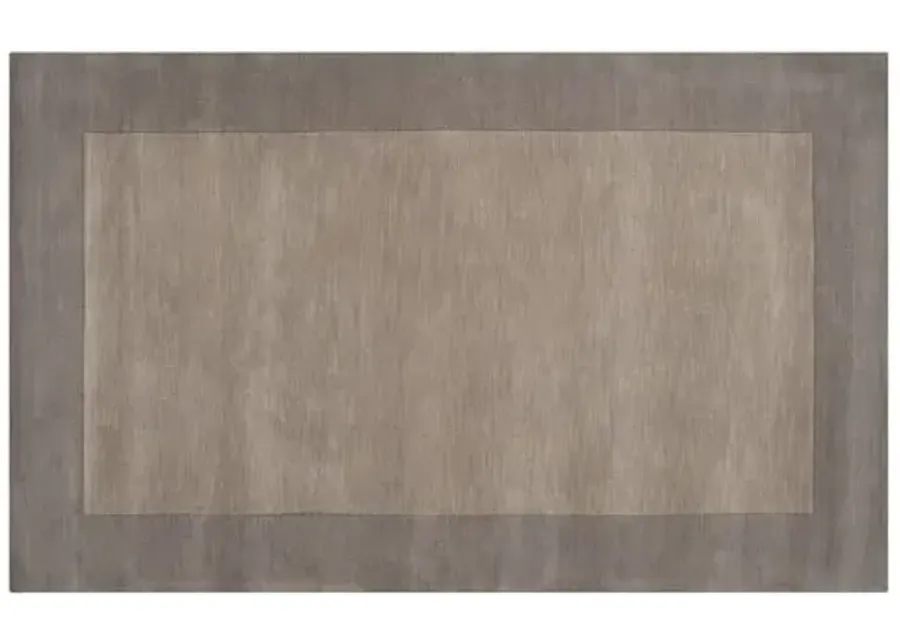 Lombard Rug - Elephant Gray - Handcrafted - Gray