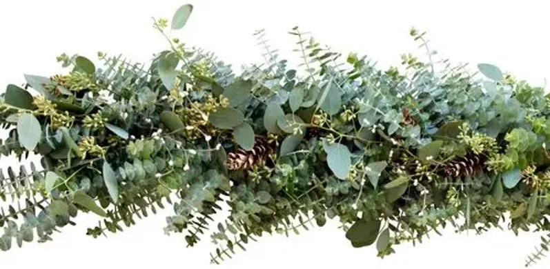 Winter Eucalyptus Garland - Live - Creekside Farms - Green