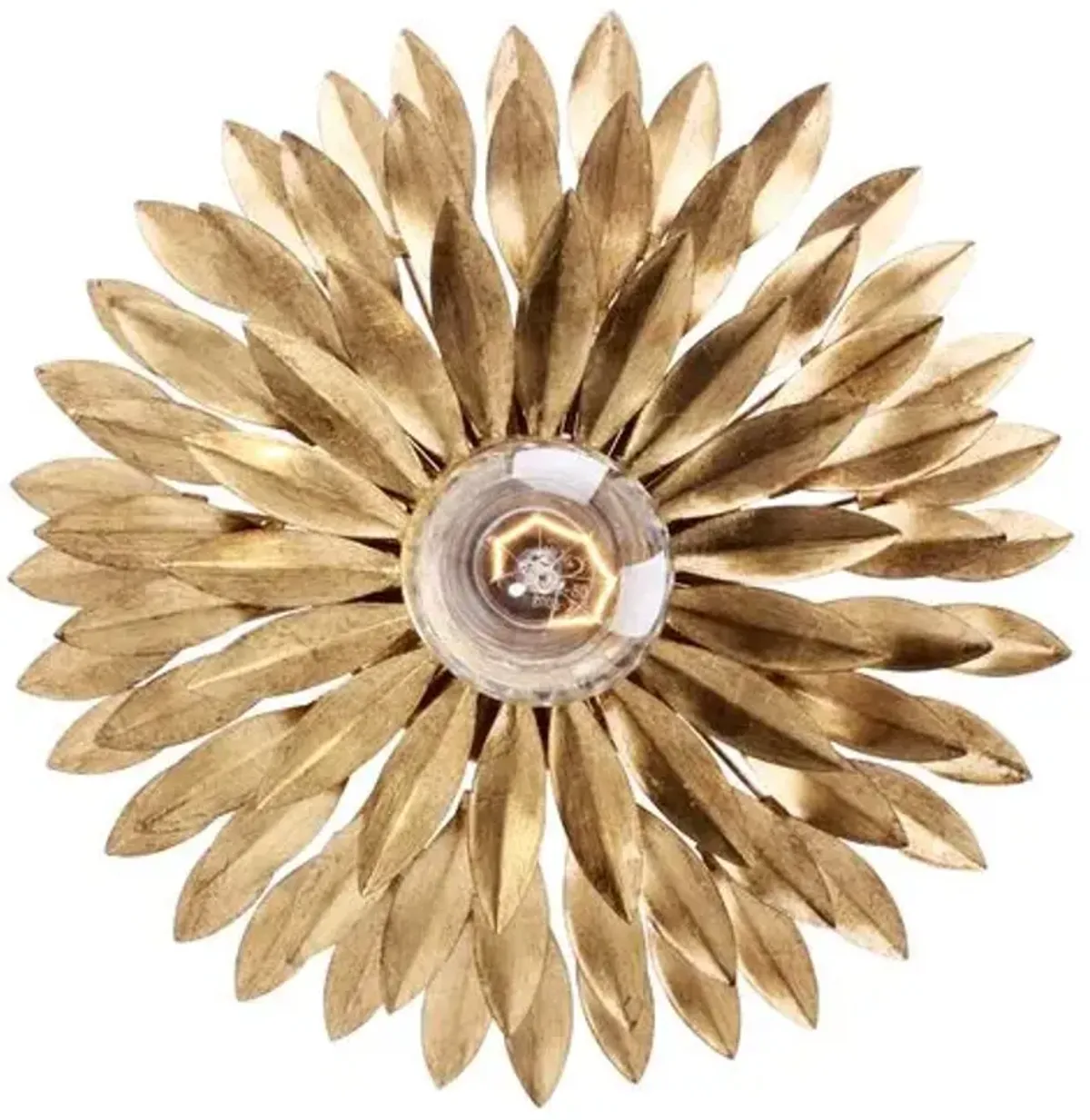 Broche 1-Light Sconce/Ceiling Mount - Crystorama - Gold