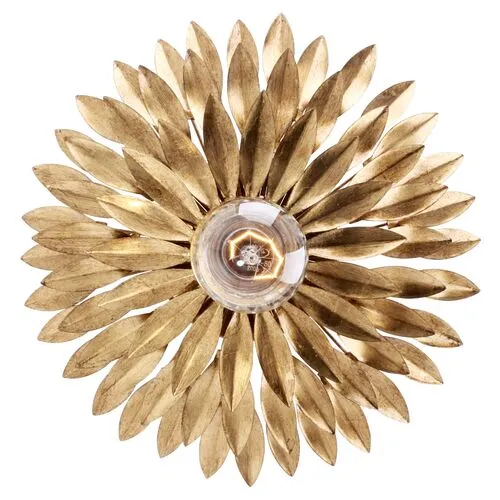 Broche 1-Light Sconce/Ceiling Mount - Crystorama - Gold