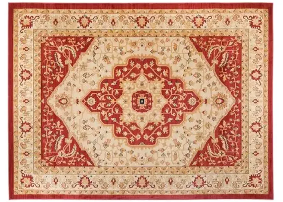 Behati Rug - Red/Cream - Beige - Beige