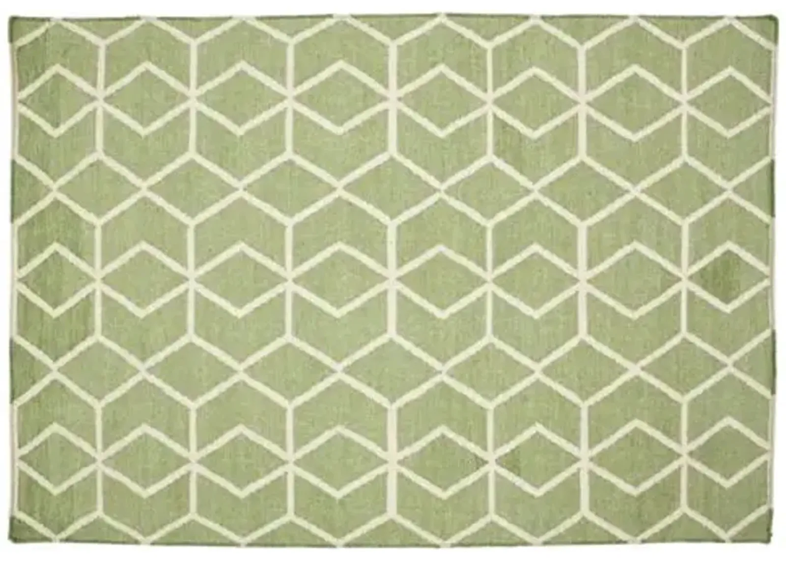 3'x5' Xenia Dhurrie - Sage/Ivory - Green