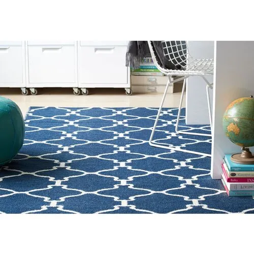 Mulberry Rug - Navy/Ivory - Blue - Blue