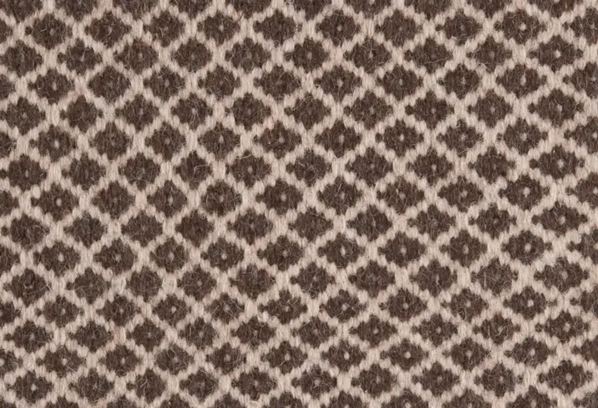 Crown Flat-Weave Rug - Espresso - Gray - Gray