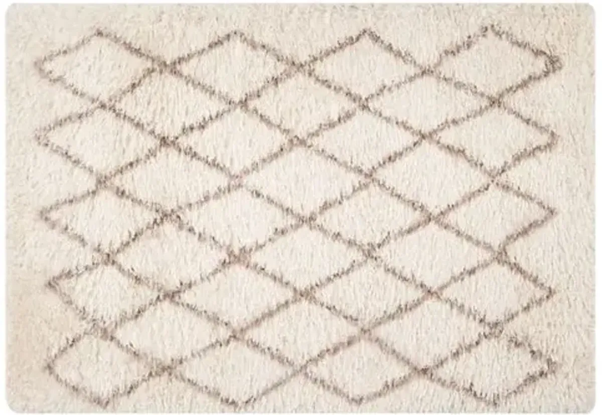 Sanne Shag Rug - Ivory - Ivory