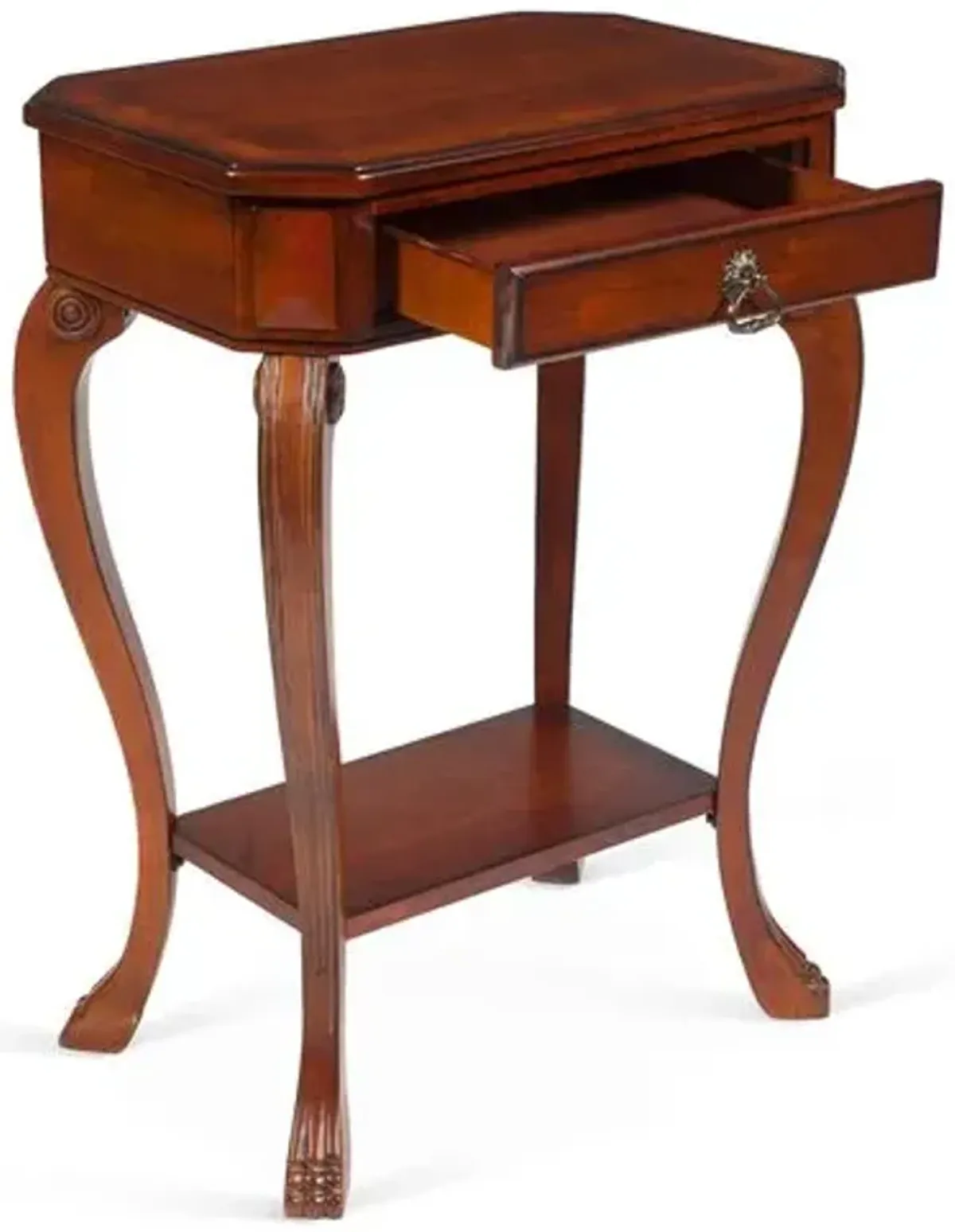 Lily Side Table - Cherry - Brown