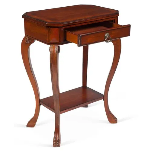 Lily Side Table - Cherry - Brown