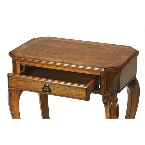 Lily Side Table - Cherry - Brown